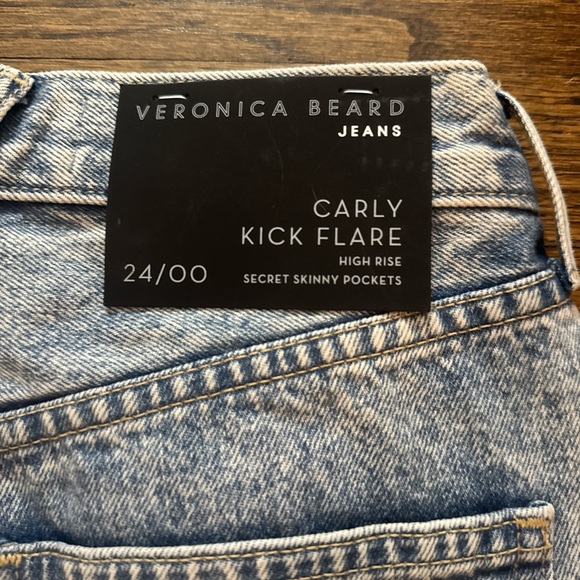 Veronica Beard Light Blue Flare Jeans - Picture 3 of 4